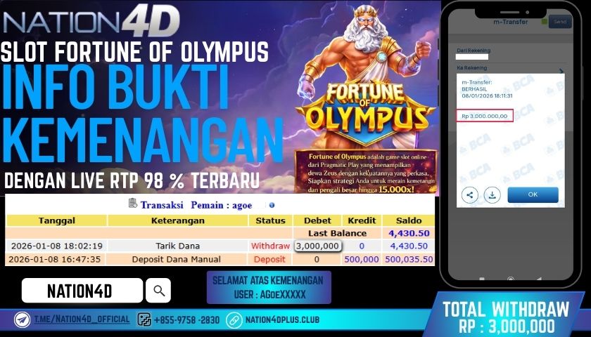 Kategori: SLOT | File: NATION4D--SLOT-SLOT FORTUNE OF OLYMPUS -RP-3,000,000-000-LUNAS-!
