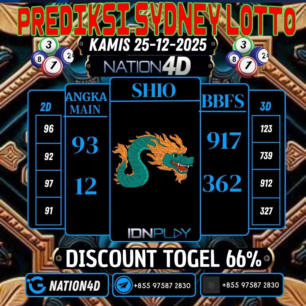 PREDIKSI SYDNEY LOTTO