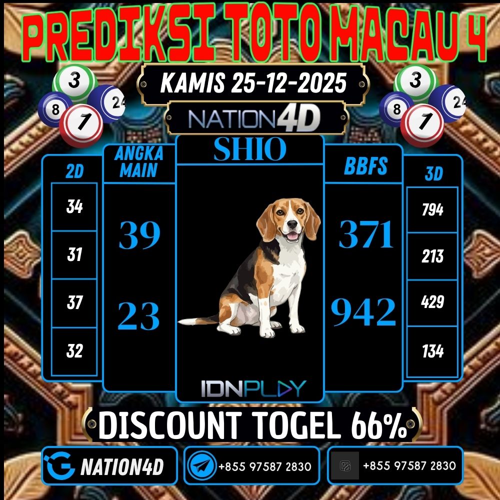 PREDIKSI TOTO MACAU 4