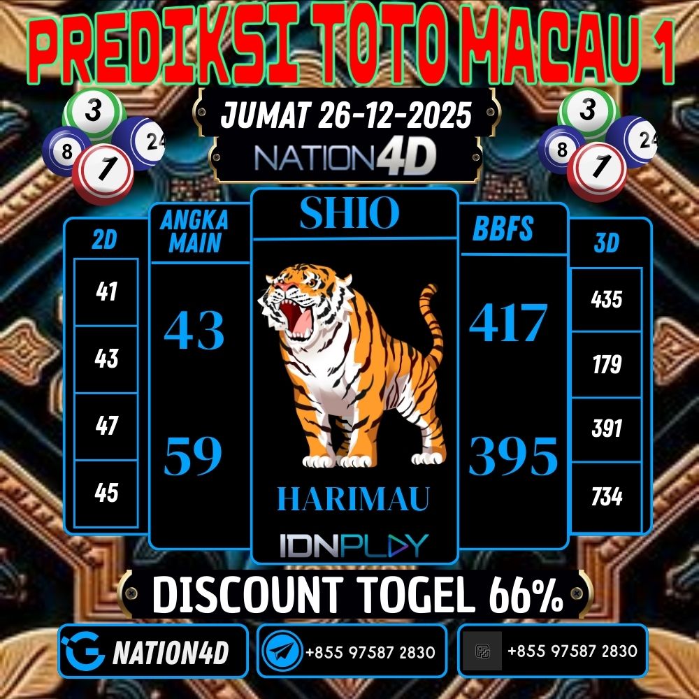 PREDIKSI TOTO MACAU 1