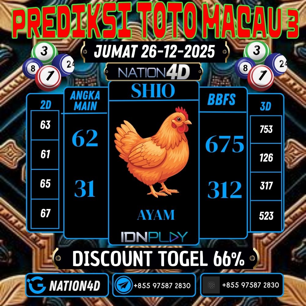 PREDIKSI TOTO MACAU 3
