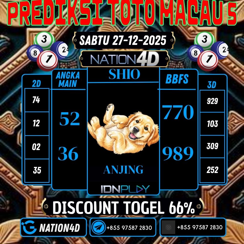 PREDIKSI TOTO MACAU 5