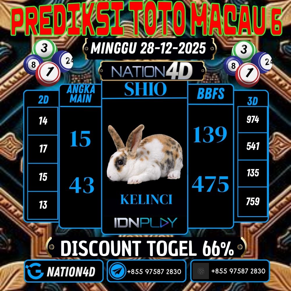 PREDIKSI TOTO MACAU 6