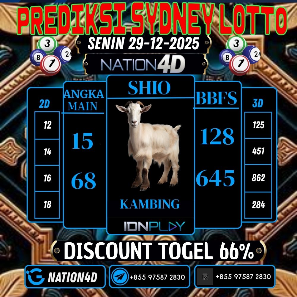 PREDIKSI SYDNEY LOTTO