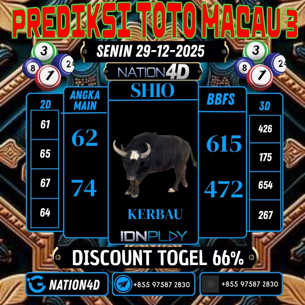 PREDIKSI TOTO MACAU 3
