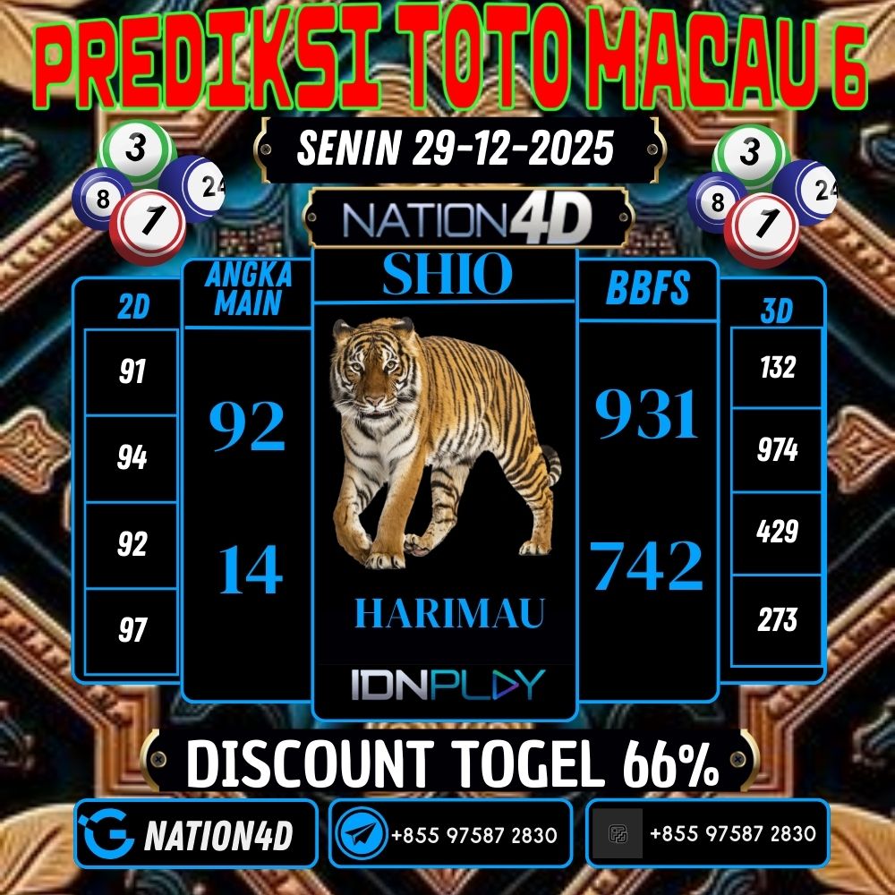 PREDIKSI TOTO MACAU 6