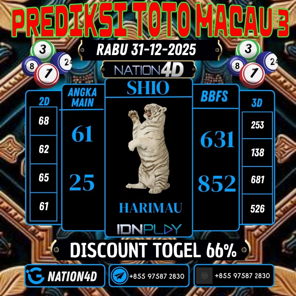 PREDIKSI TOTO MACAU 3
