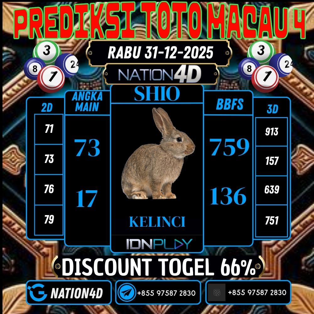 PREDIKSI TOTO MACAU 4