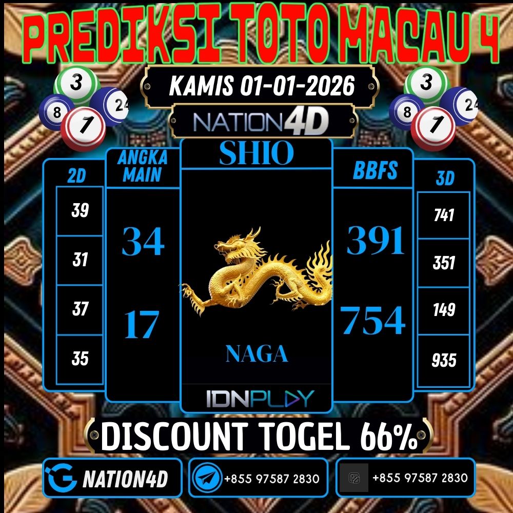 PREDIKSI TOTO MACAU 4