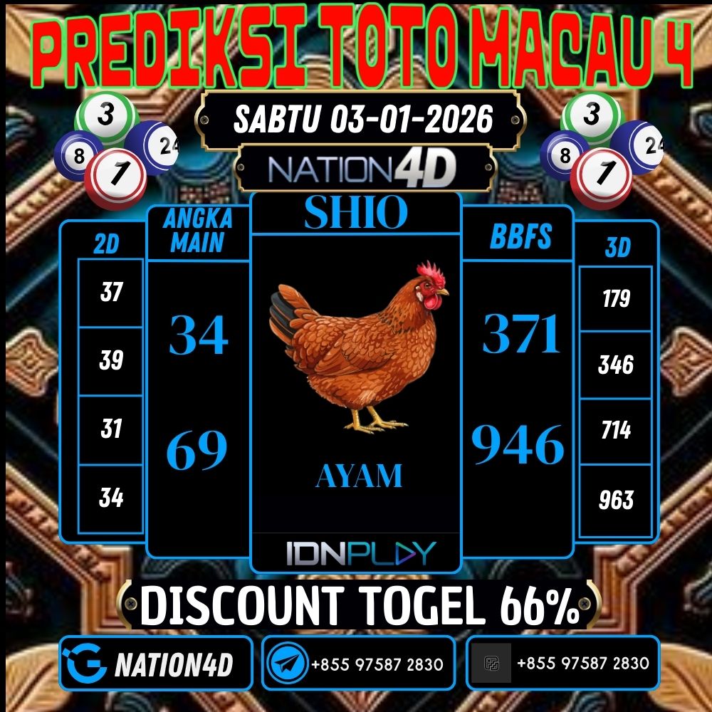 PREDIKSI TOTO MACAU 4