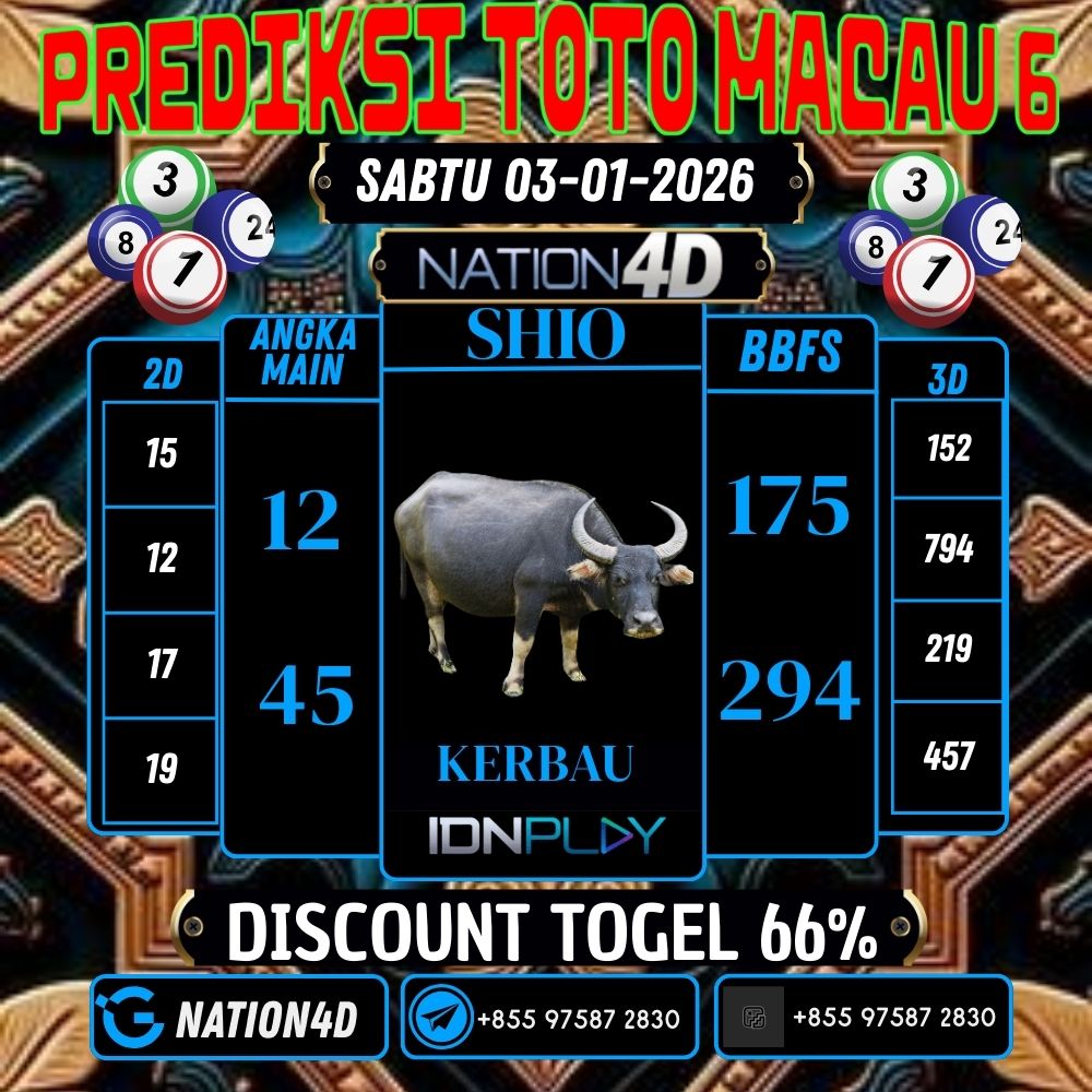 PREDIKSI TOTO MACAU 6