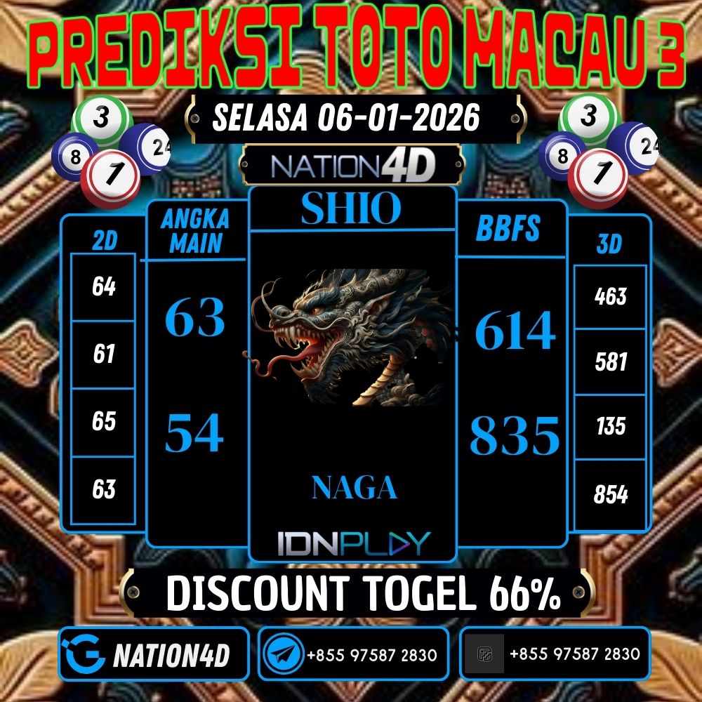 PREDIKSI TOTO MACAU 3