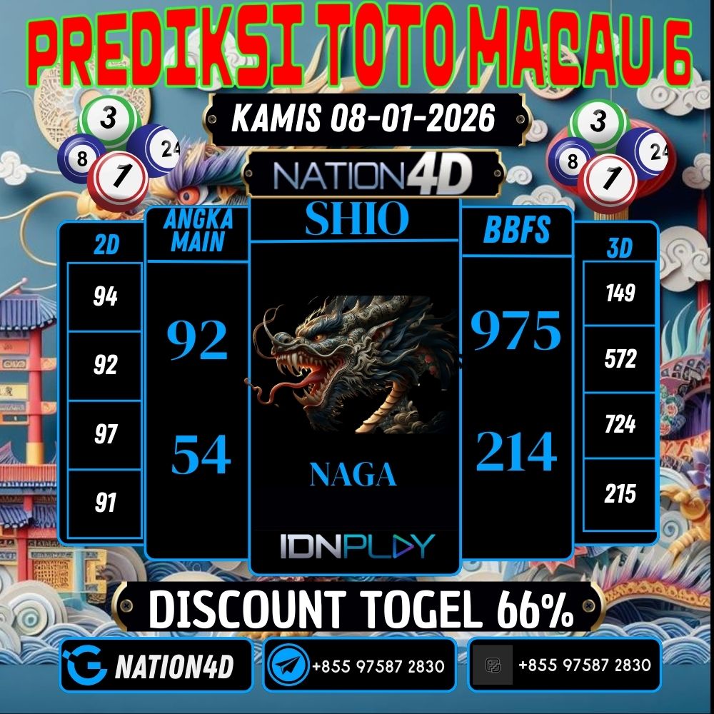 PREDIKSI TOTO MACAU 6