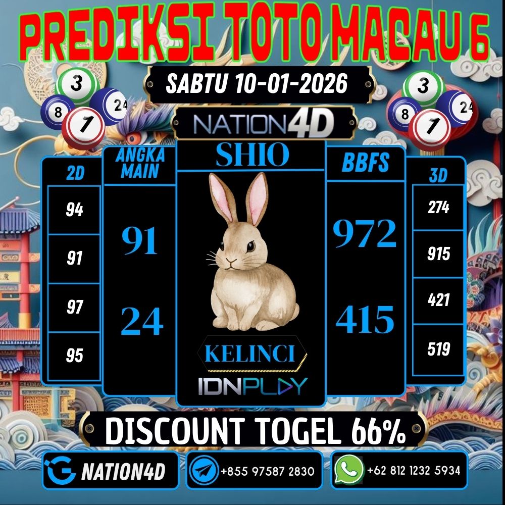 PREDIKSI TOTO MACAU 6