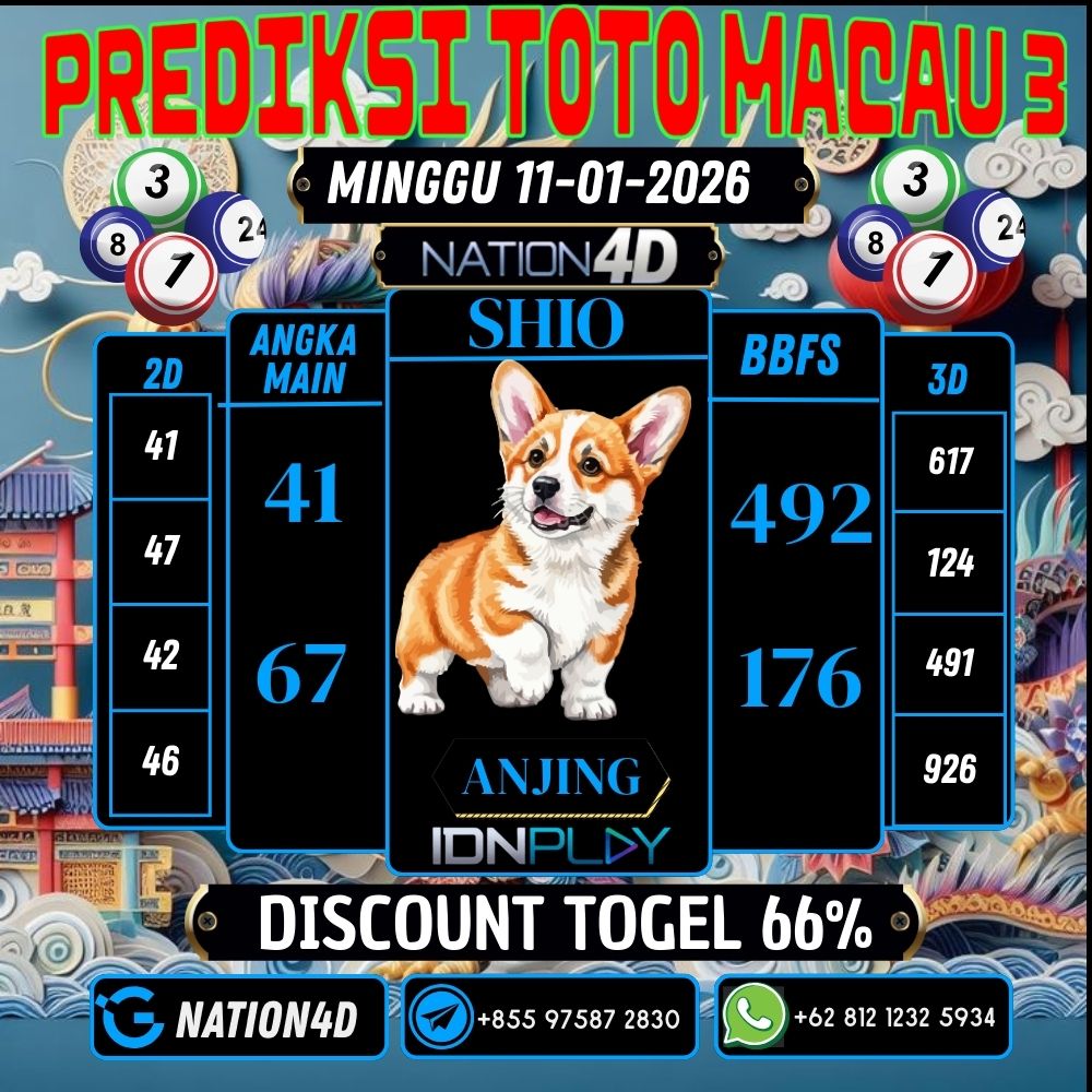 PREDIKSI TOTO MACAU 3