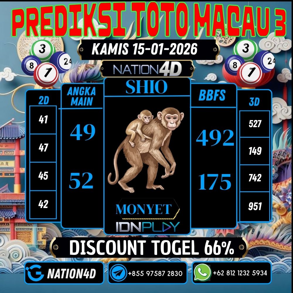PREDIKSI TOTO MACAU 3