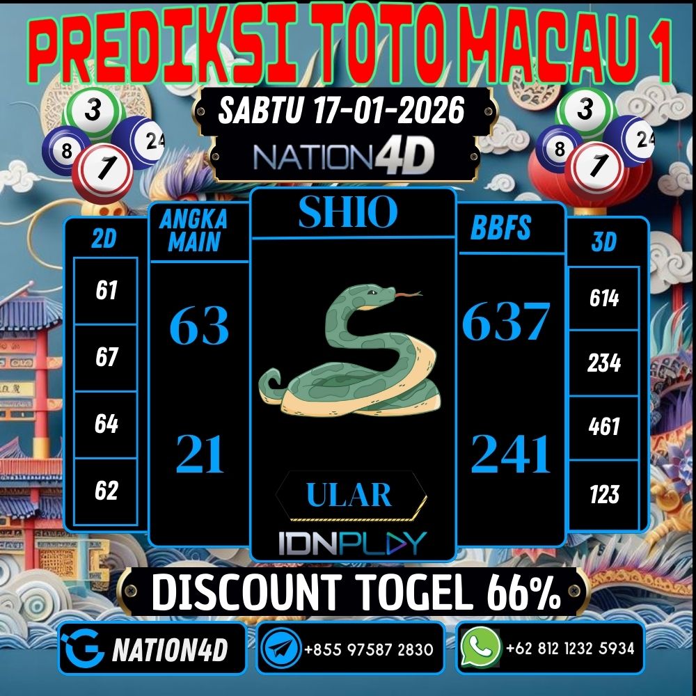 PREDIKSI TOTO MACAU 1