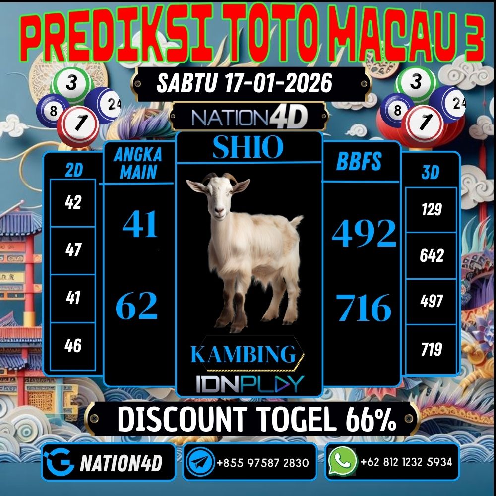 PREDIKSI TOTO MACAU 3