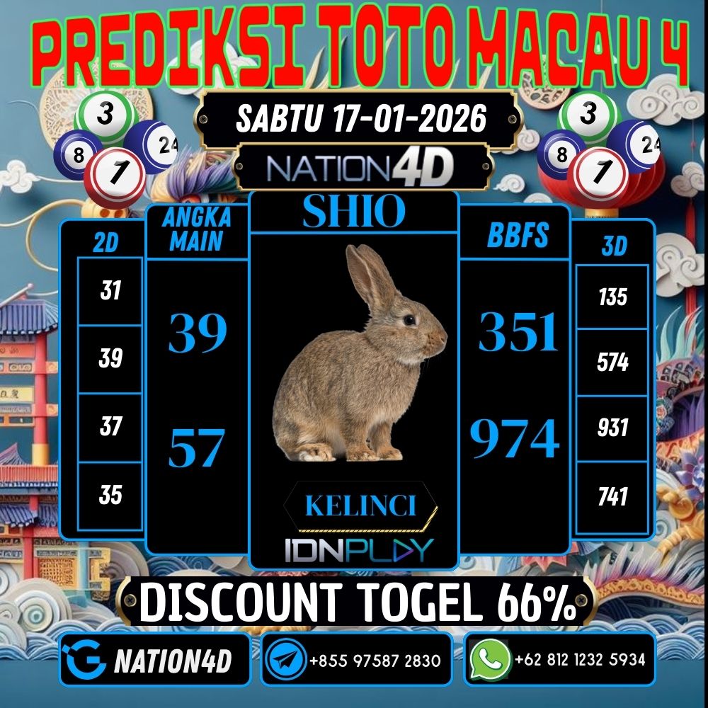 PREDIKSI TOTO MACAU 4