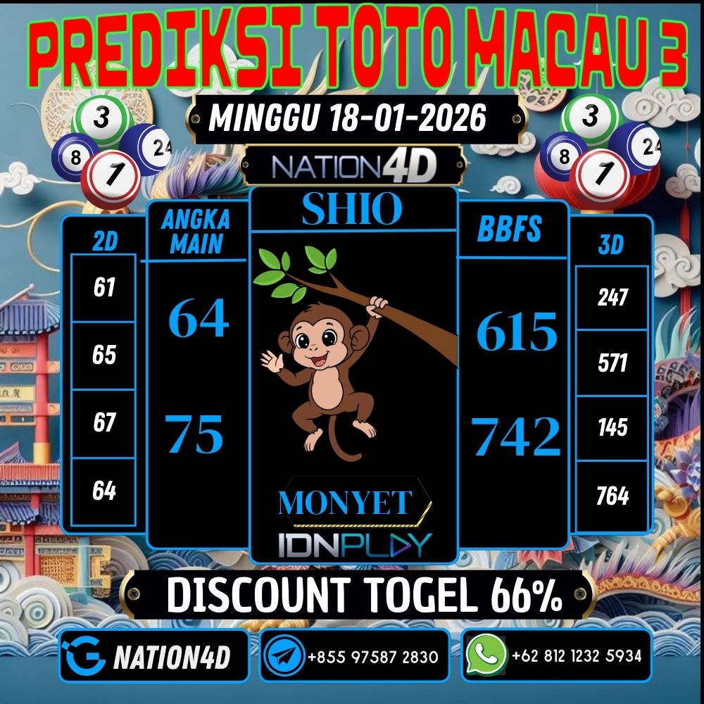 PREDIKSI TOTO MACAU 3