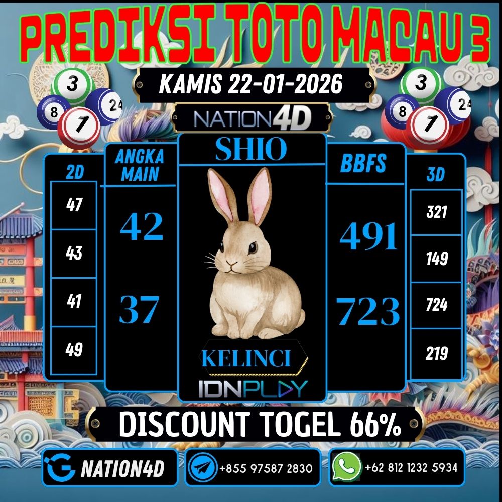 PREDIKSI TOTO MACAU 3