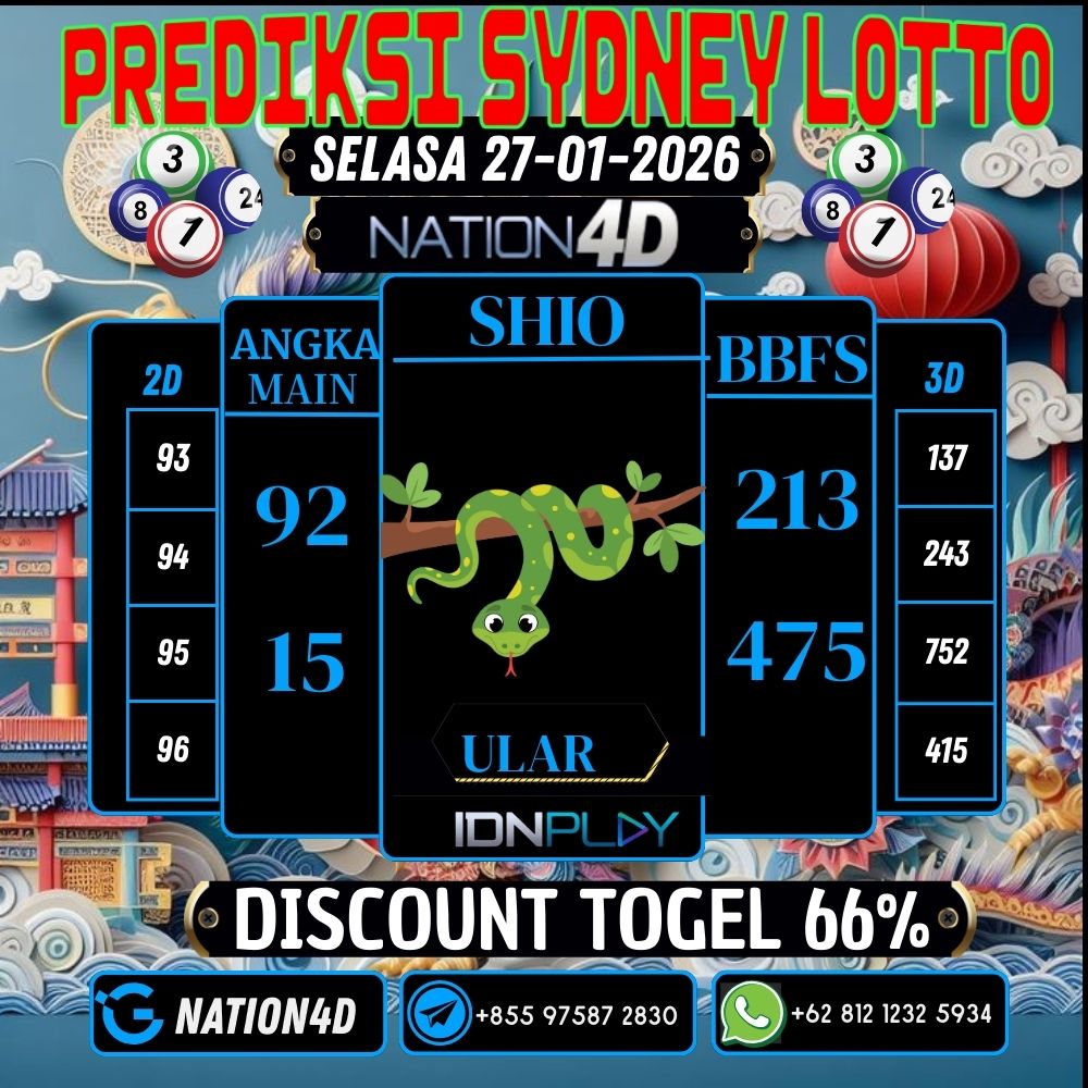 PREDIKSI SYDNEY LOTTO