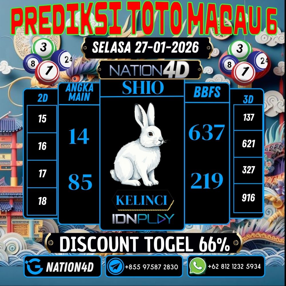 PREDIKSI TOTO MACAU 6